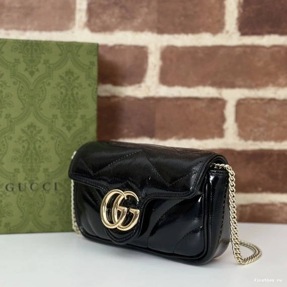 First bag ru Gucci bag-16.5*10*5cm belt Marmont GG 0812